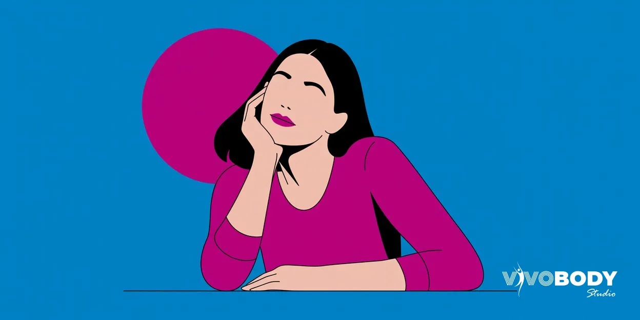Woman in her twenties resting a hand on her cheek and tilting her face towards the light